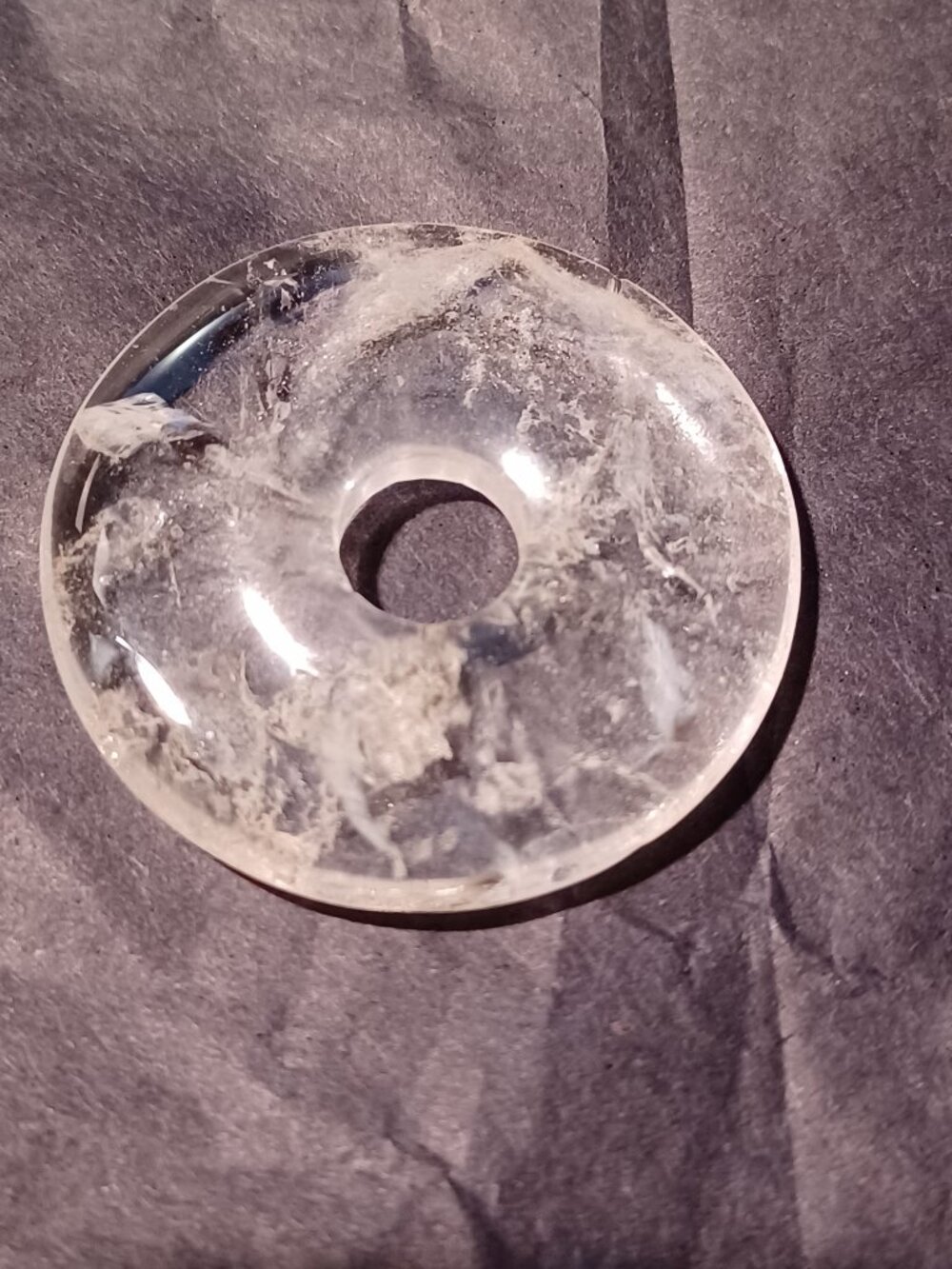 Crystal Quartz Donut - Picture 4 of 4